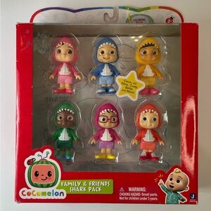 Cocomelon Family & Friends Shark Pack 6 Figure Set NIB